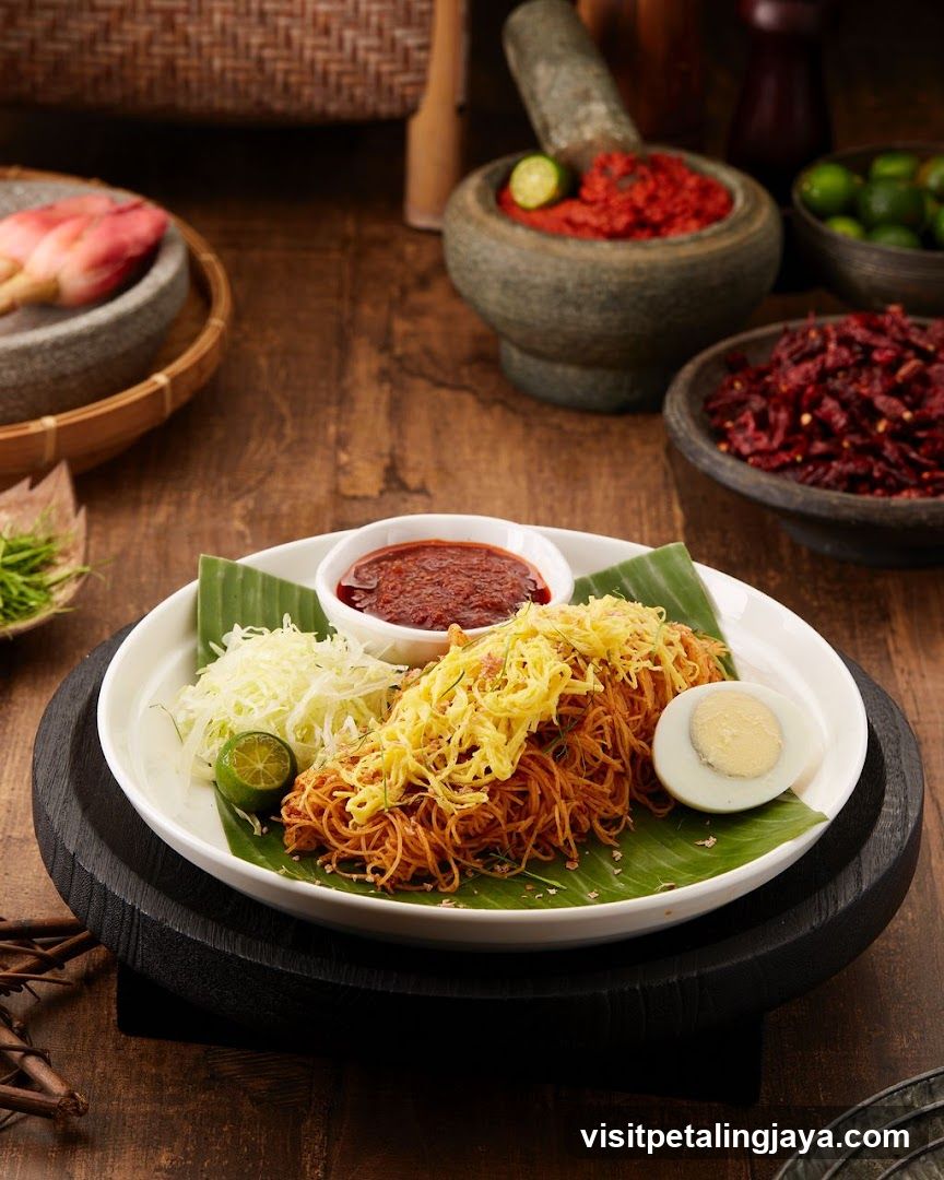 Nasi Lemak with Side Dishes