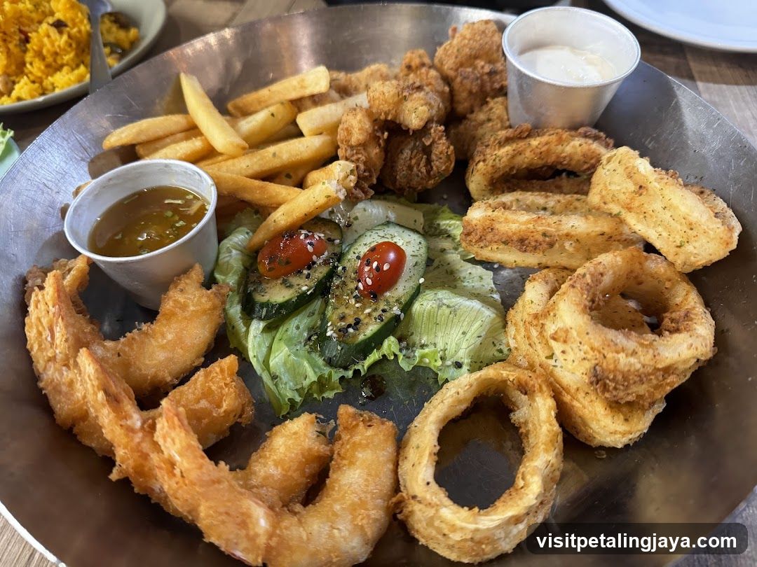 Fried Food Platter with Dips