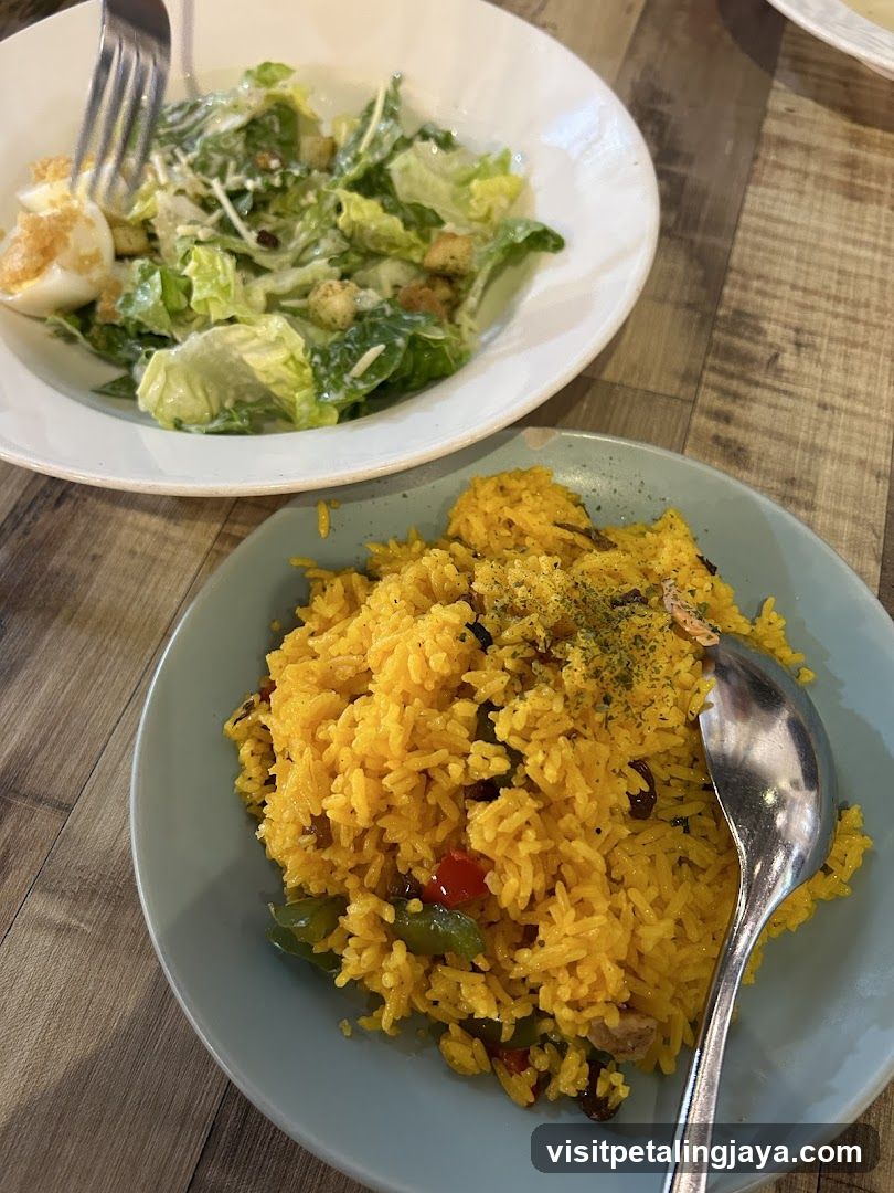 Food on table