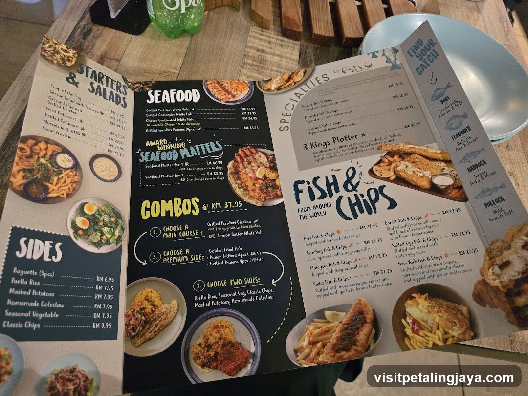 Fish & Chips Restaurant Menu