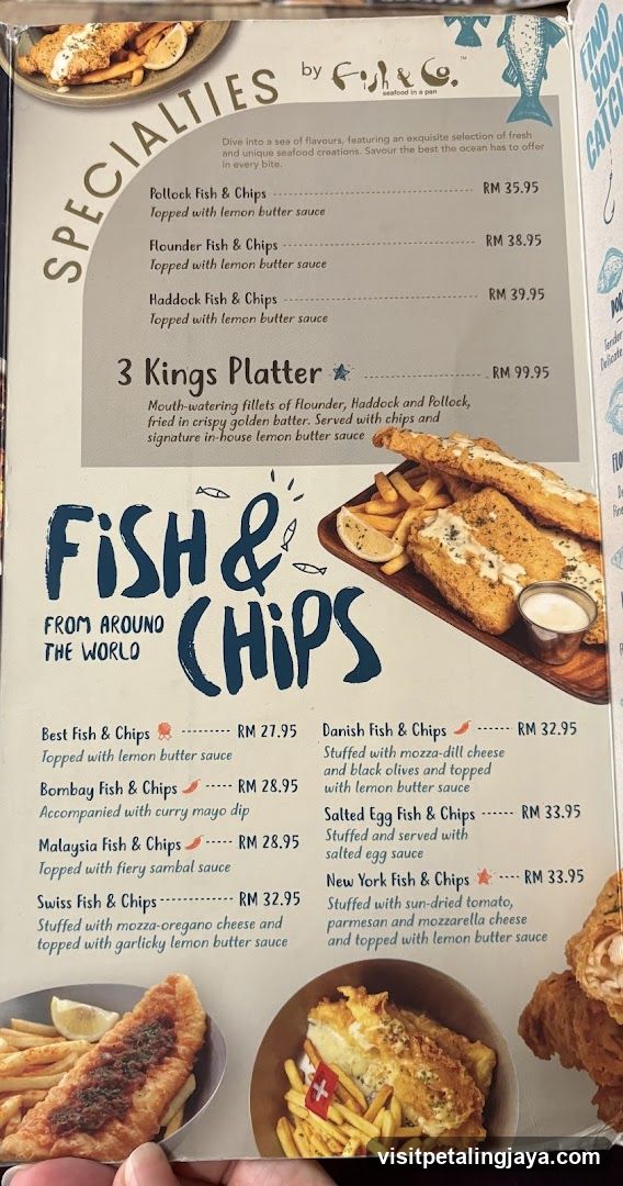 Fish & Chips Menu