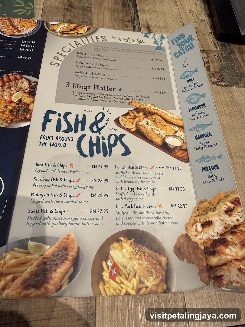 Fish & Chips Menu