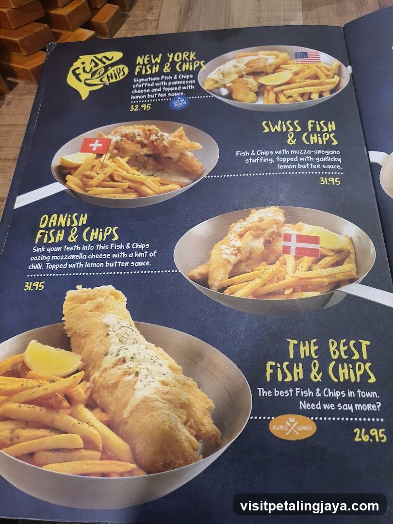 Fish & Chips Menu Page