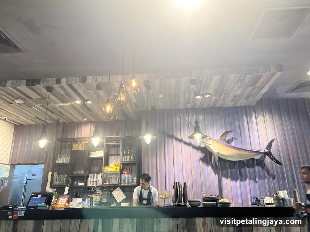 Restaurant Interior with Fish Decor