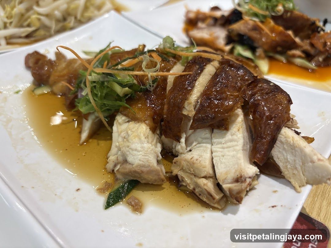 Sliced Roasted Chicken with Garnish