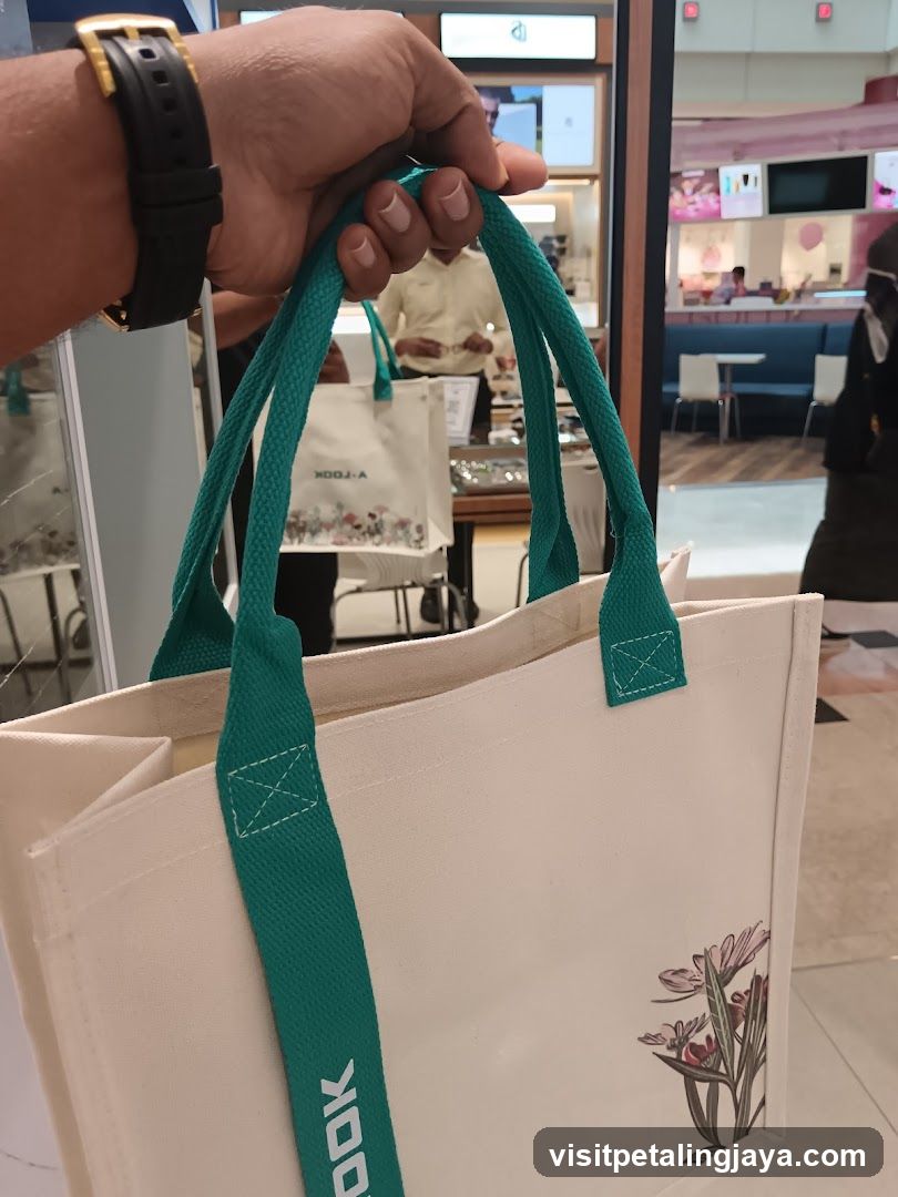 Shopping Bag in Mall Interior