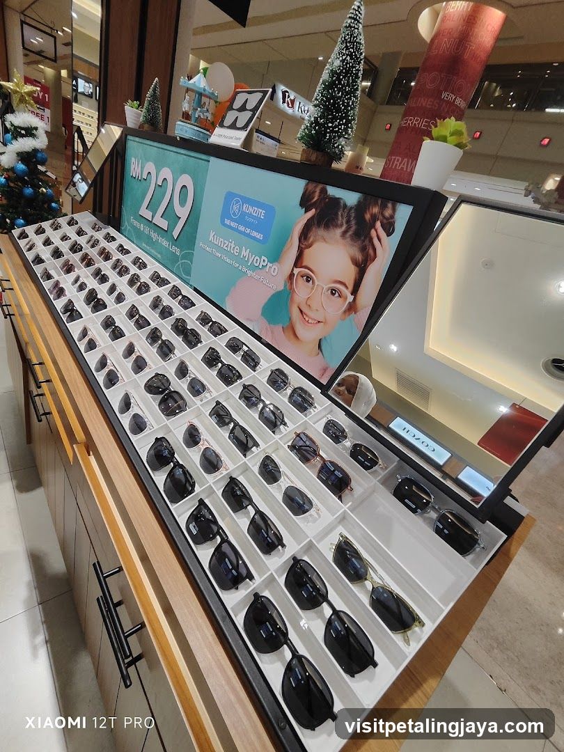 Sunglasses Display in Mall