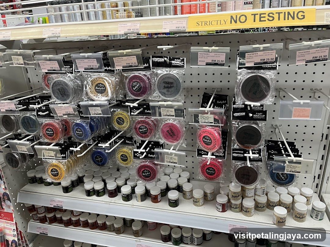 Makeup and Cosmetics Display