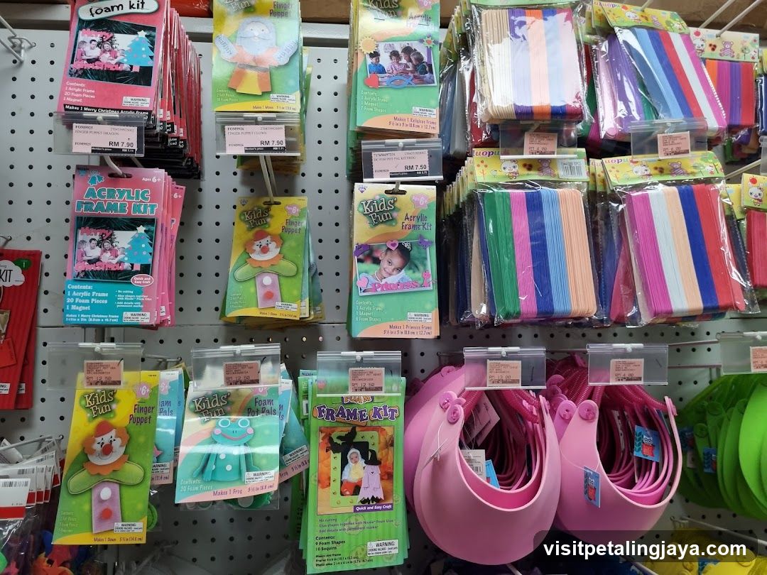 Kids Craft Supplies Display