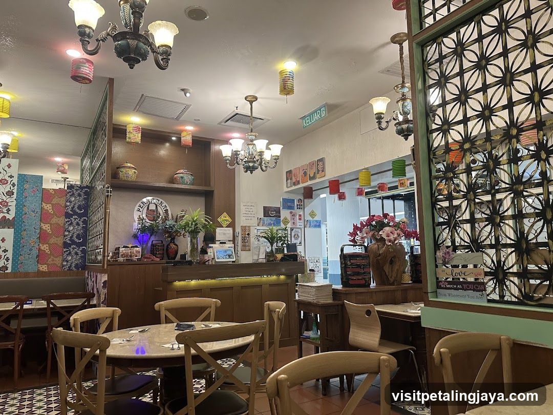 Interior of a cozy restaurant or cafe