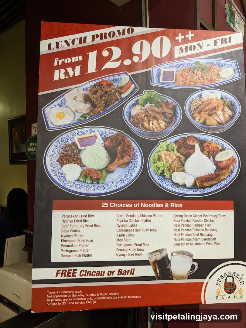 Lunch Promo Menu