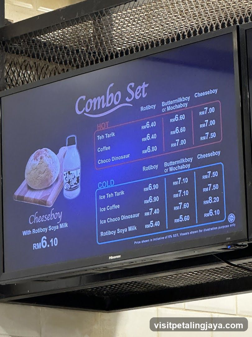 Combo Set Menu Board