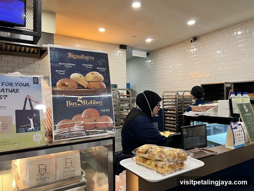 Bakery Interior with Staff and Displays