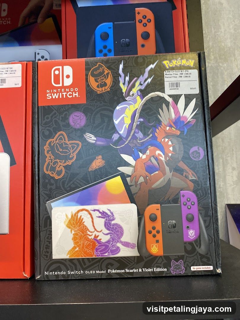 Nintendo Switch OLED Pokémon Scarlet & Violet Edition Box
