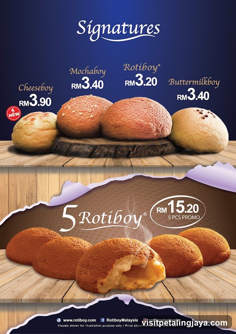 Rotiboy Signatures Menu Flyer