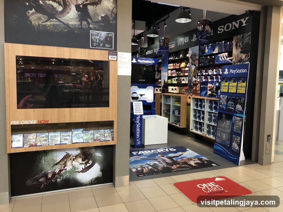 Electronics Store Entrance with PlayStation Display