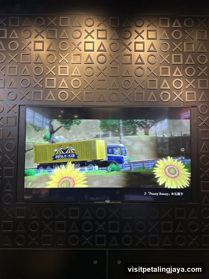 TV Screen Displaying Game Scene