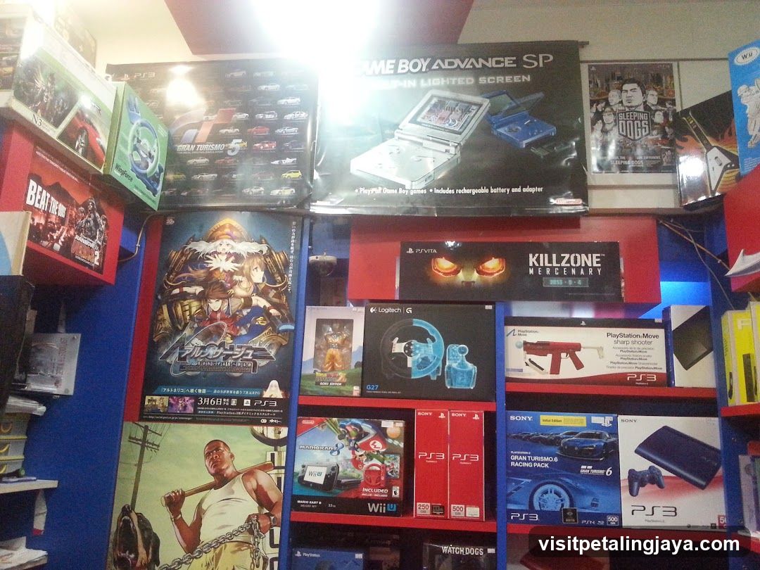 Video Game Store Interior Display