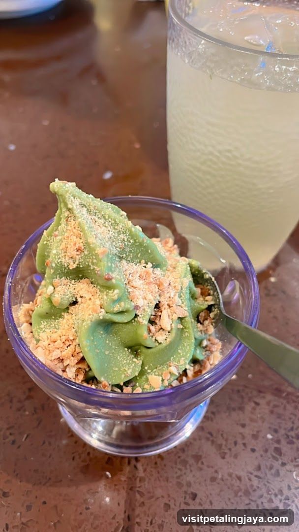 Matcha Dessert with Crumbs and Lemonade