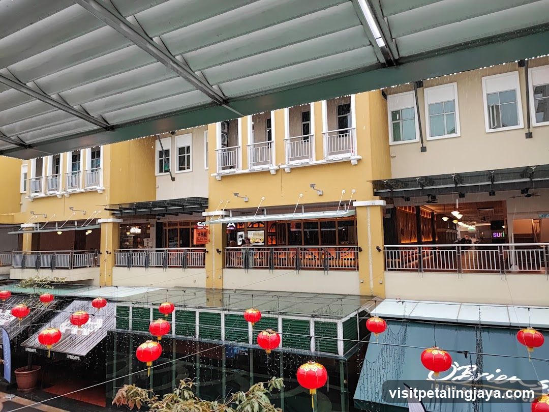 Rainy Day at Shopping Complex