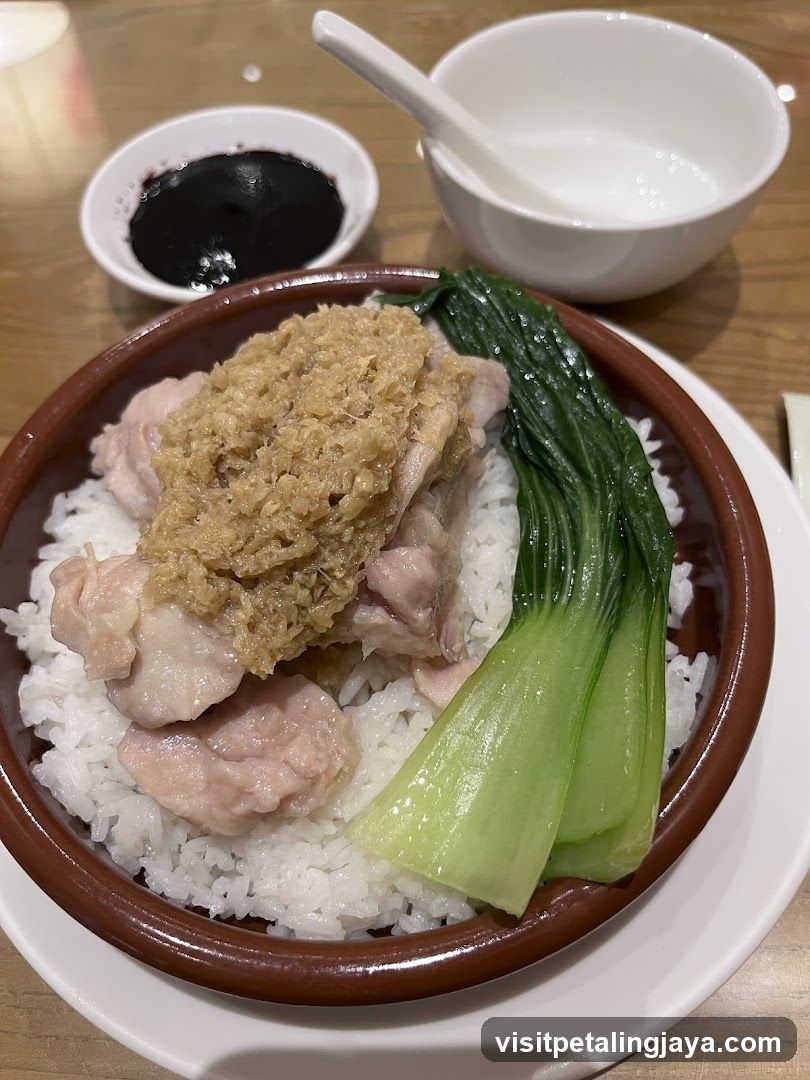 Chicken Rice Bowl with Sauce and Broccoli