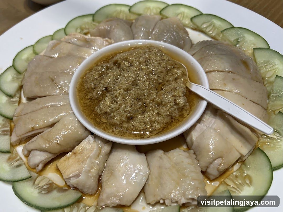 Hainan Chicken Rice with Ginger Sauce
