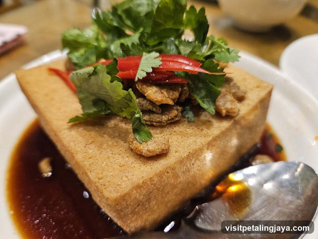 Tofu with Crispy Toppings and Cilantro