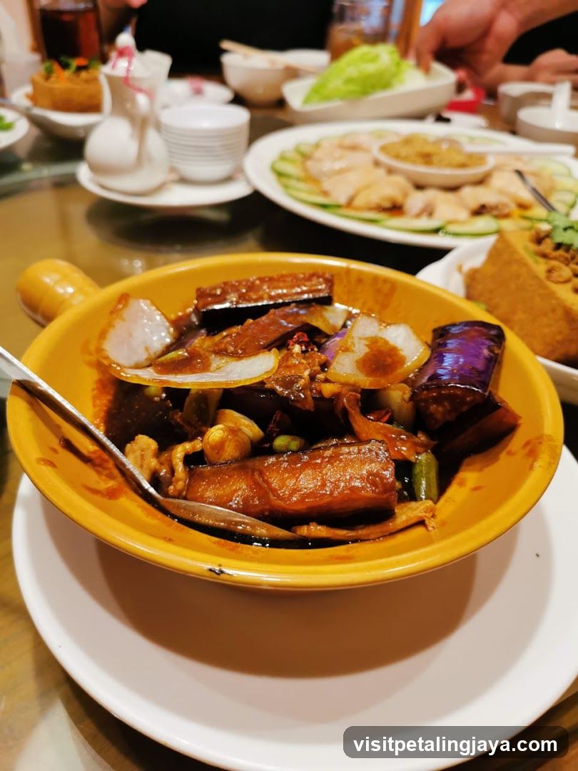 Dish with Eggplant and Other Ingredients