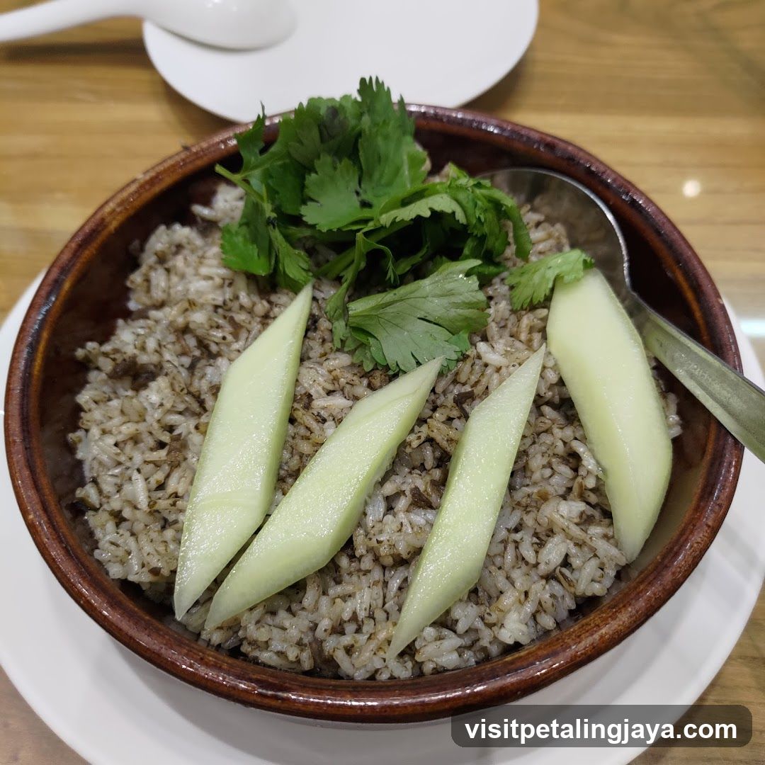 Bowl of Brown Rice with Mango and Cilantro