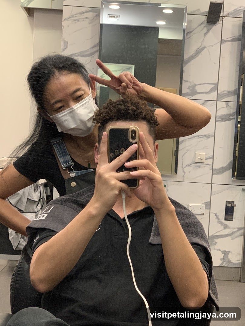 Barber Shop Interior Selfie