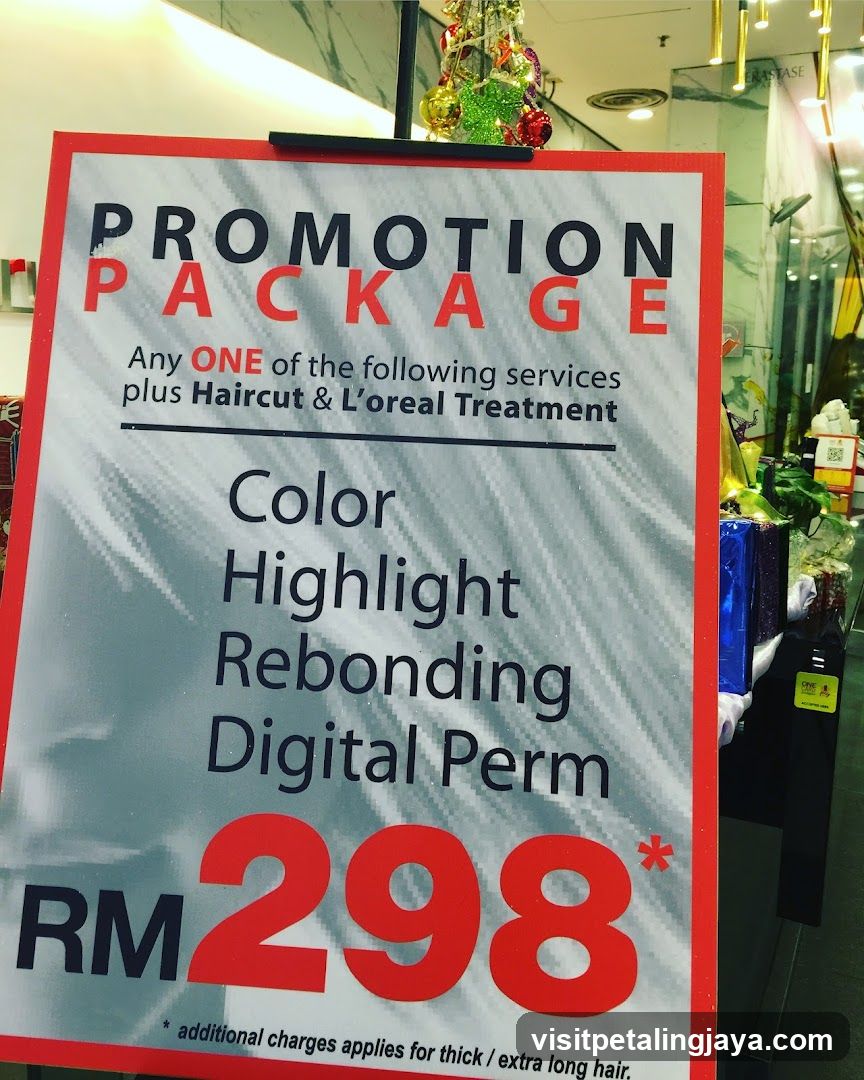 Hair Salon Promotion Package Sign