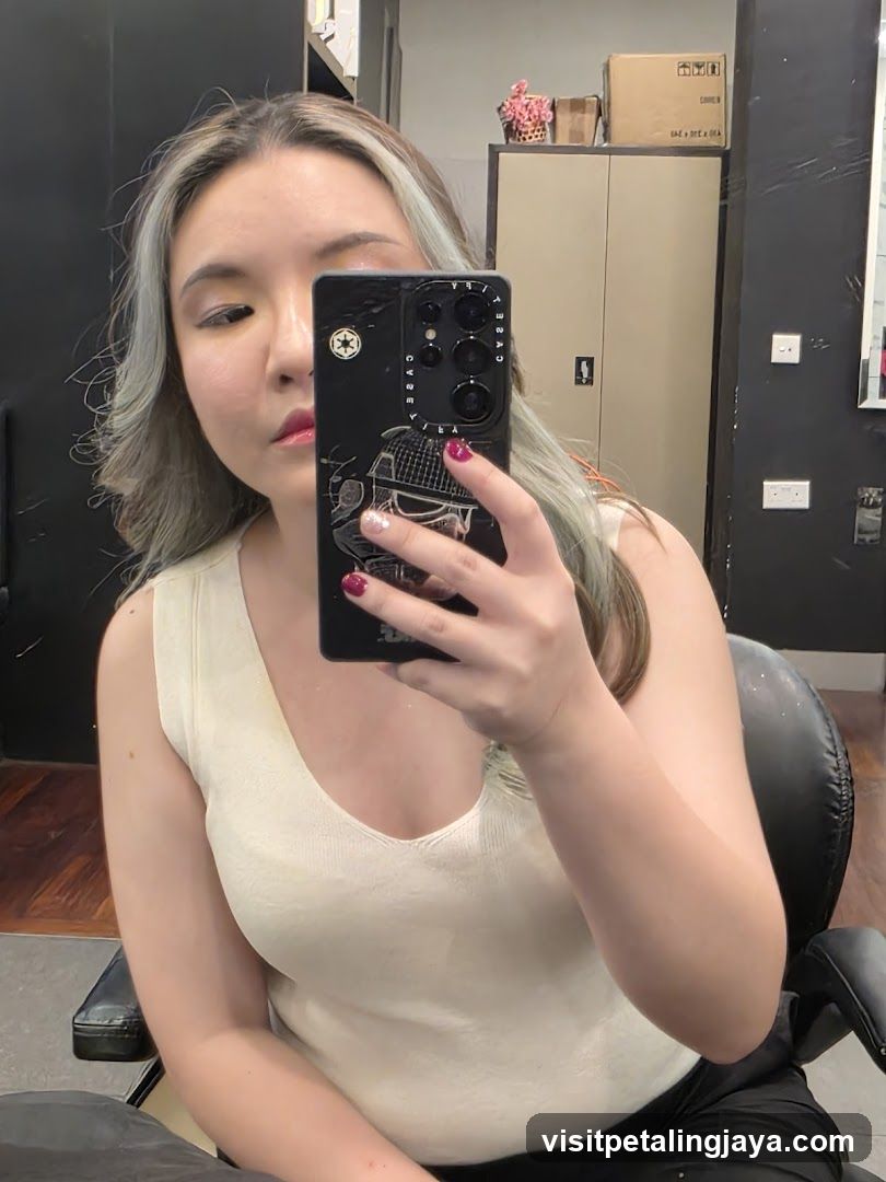 Selfie in Salon Chair