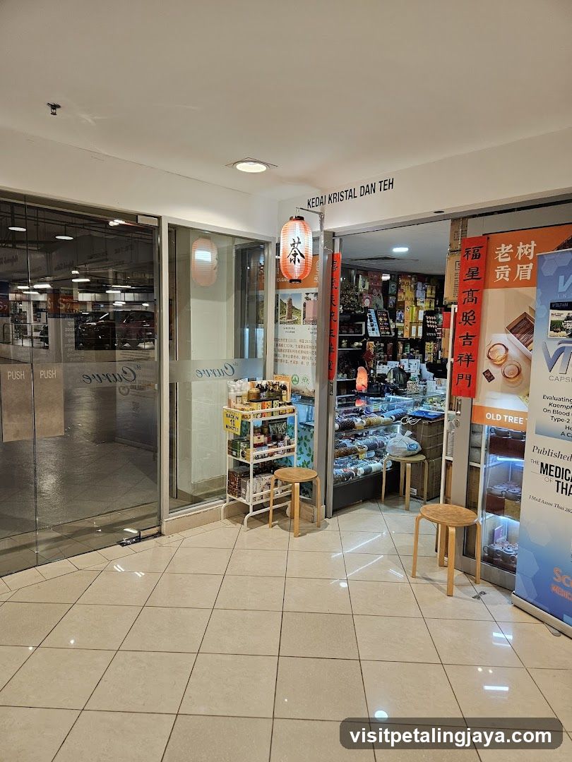 Store Entrance with Signage and Displays