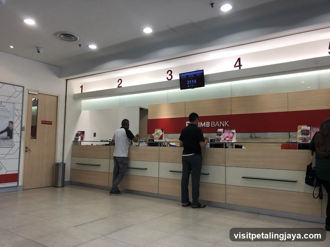 Bank Interior Counter Scene