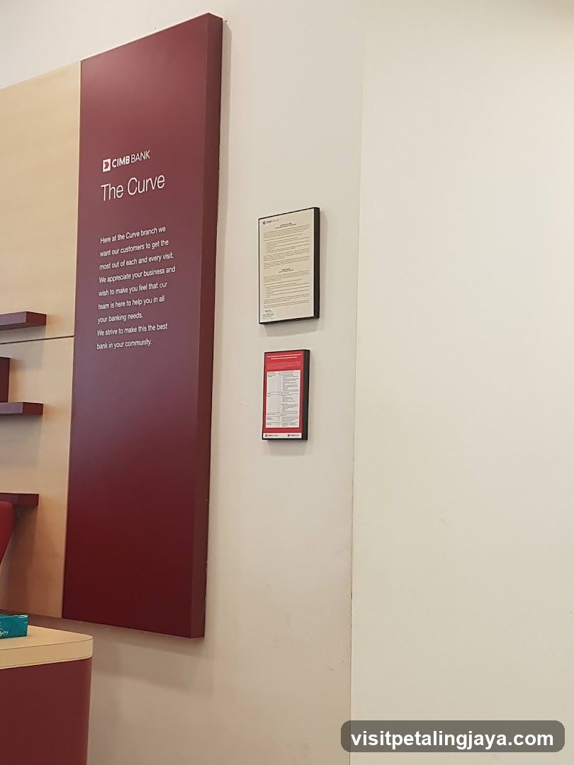 CIMB Bank The Curve Branch Interior