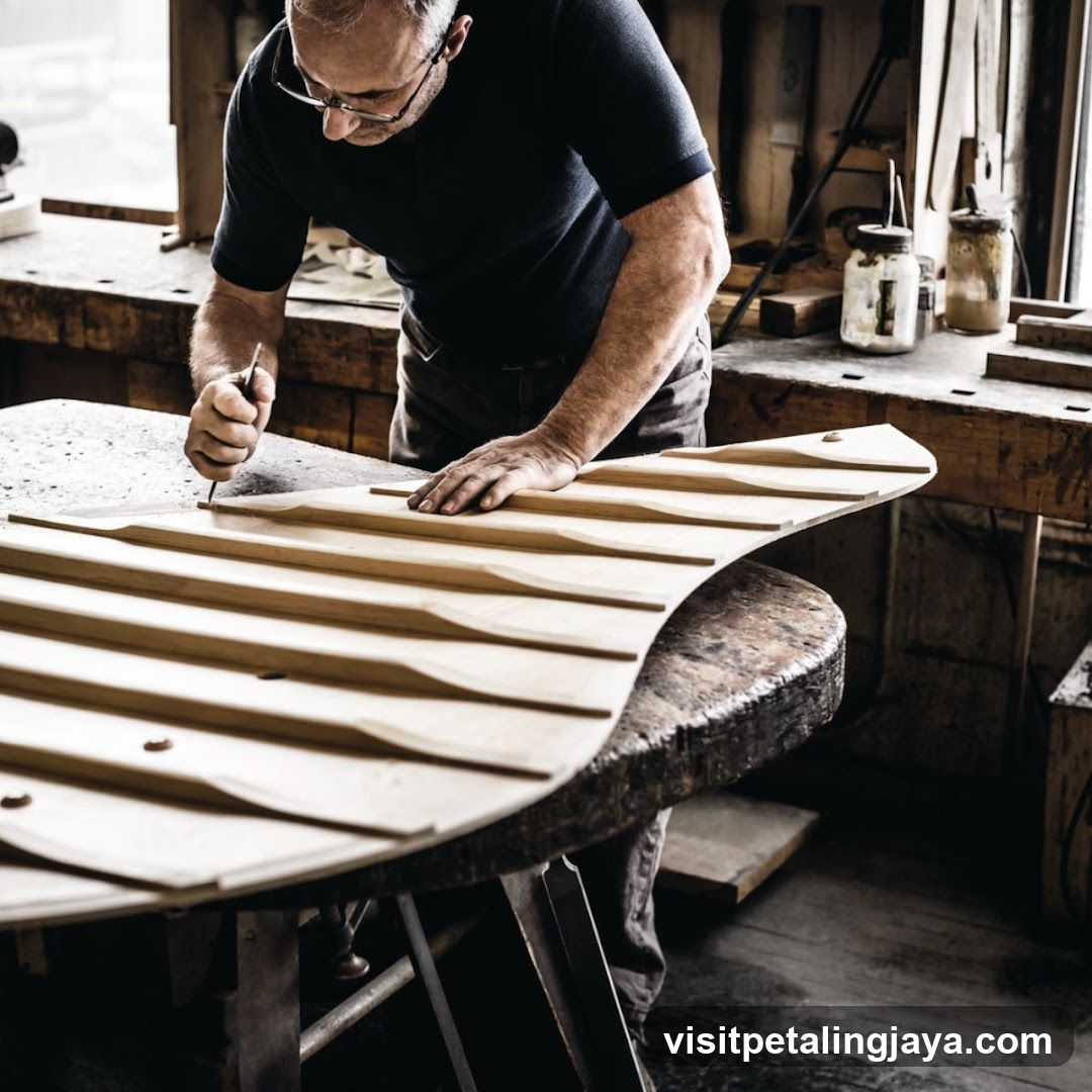 Woodworking in a workshop