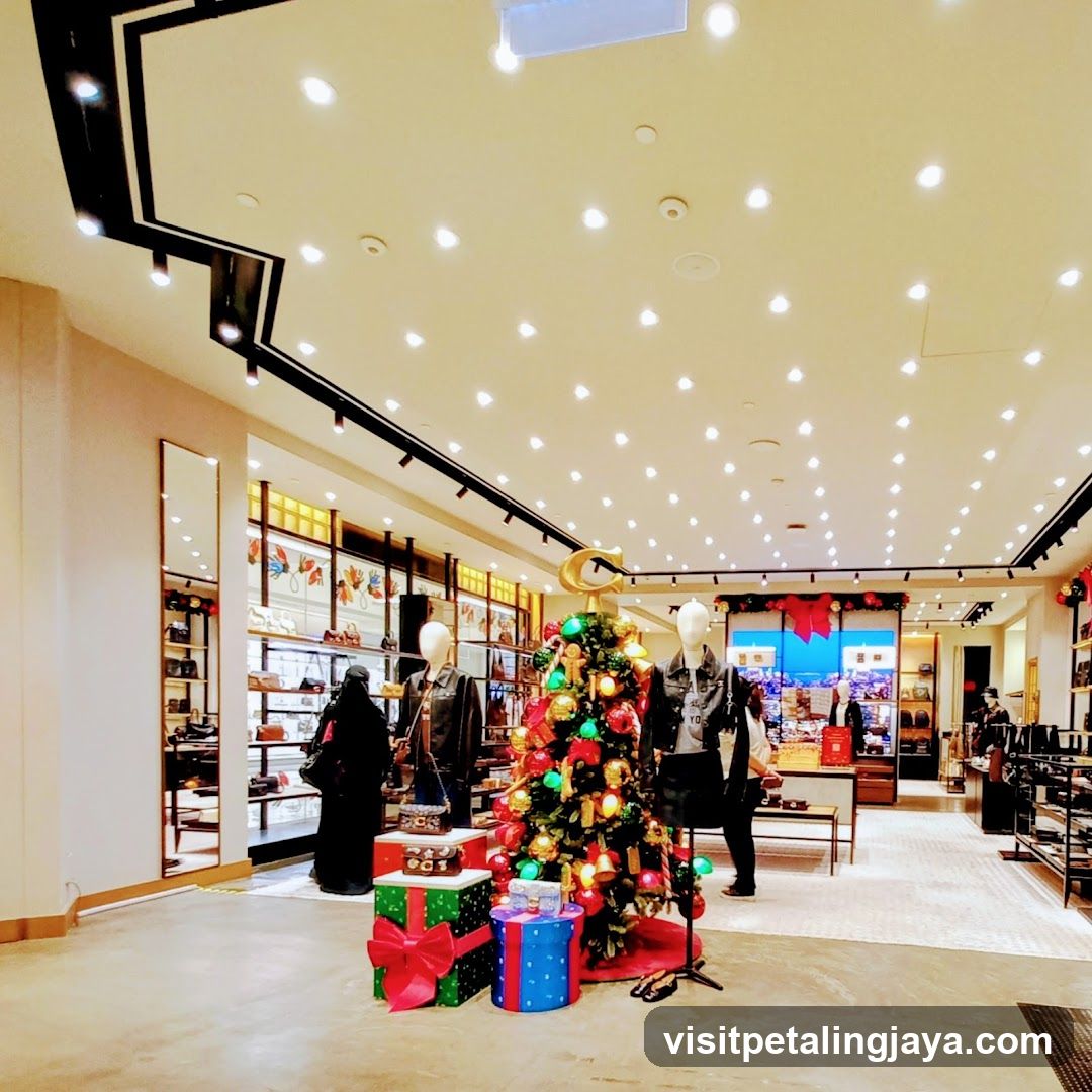 Christmas Decor in Retail Store Interior