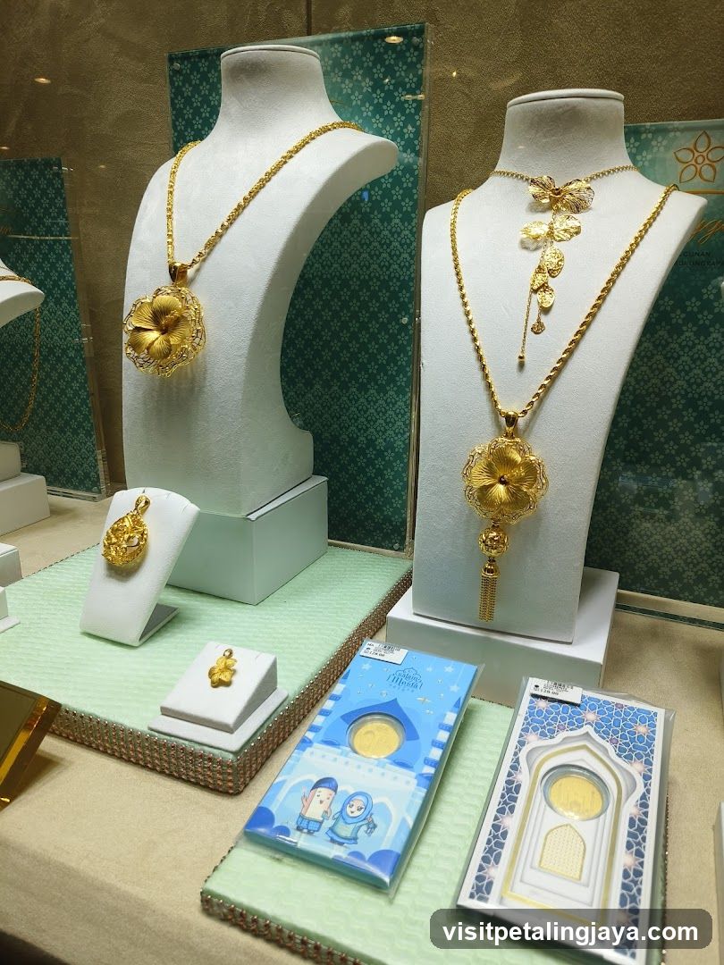 Gold Jewelry Display
