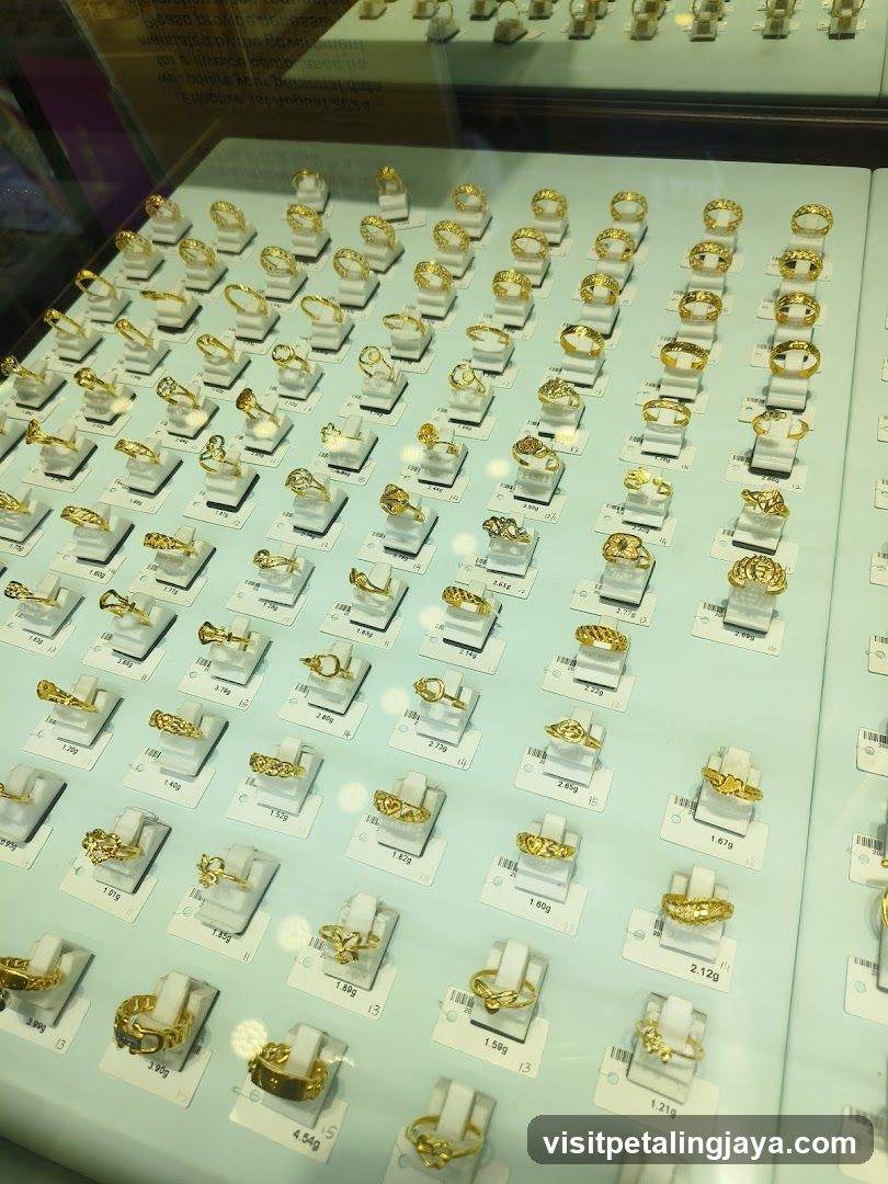 Gold Ring Display Case