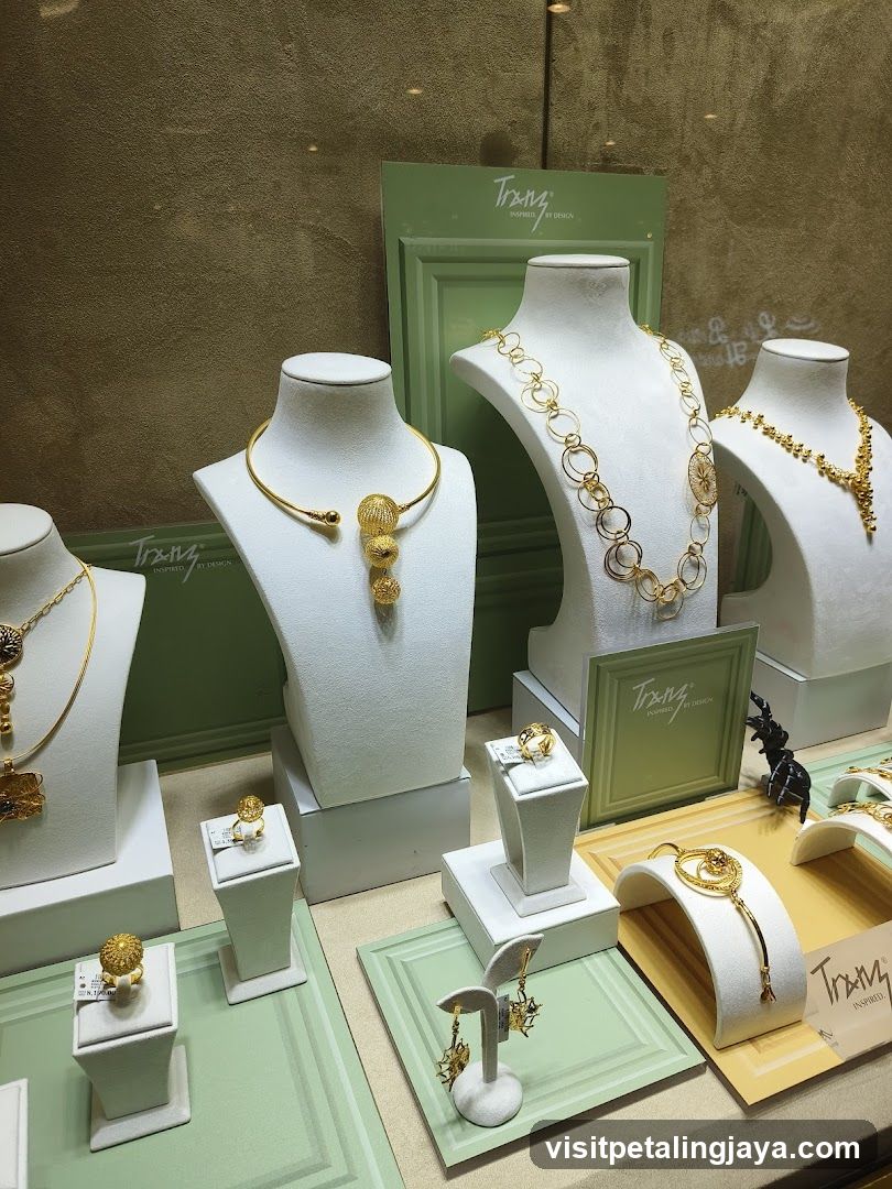 Gold Jewelry Display