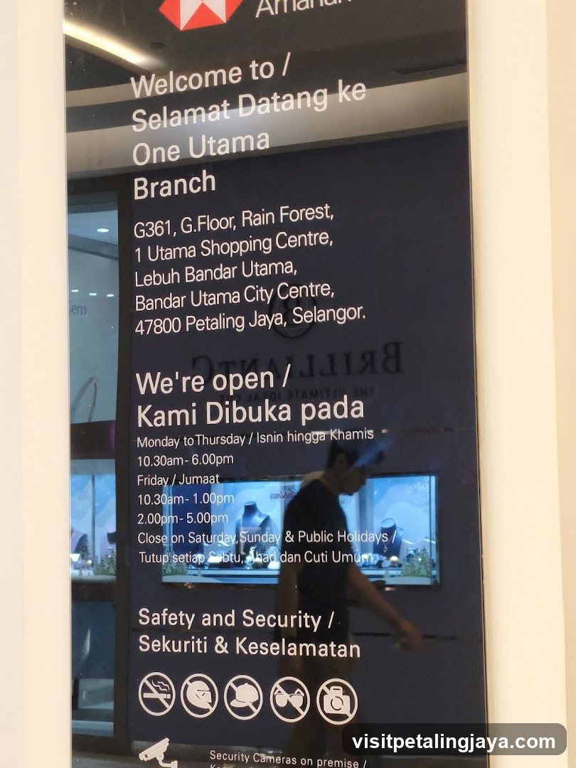 One Utama Branch Signage