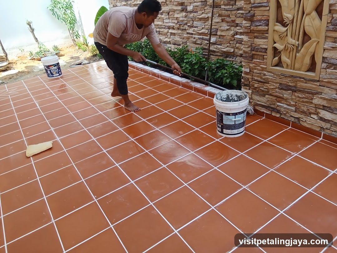 Outdoor Tile Floor Application