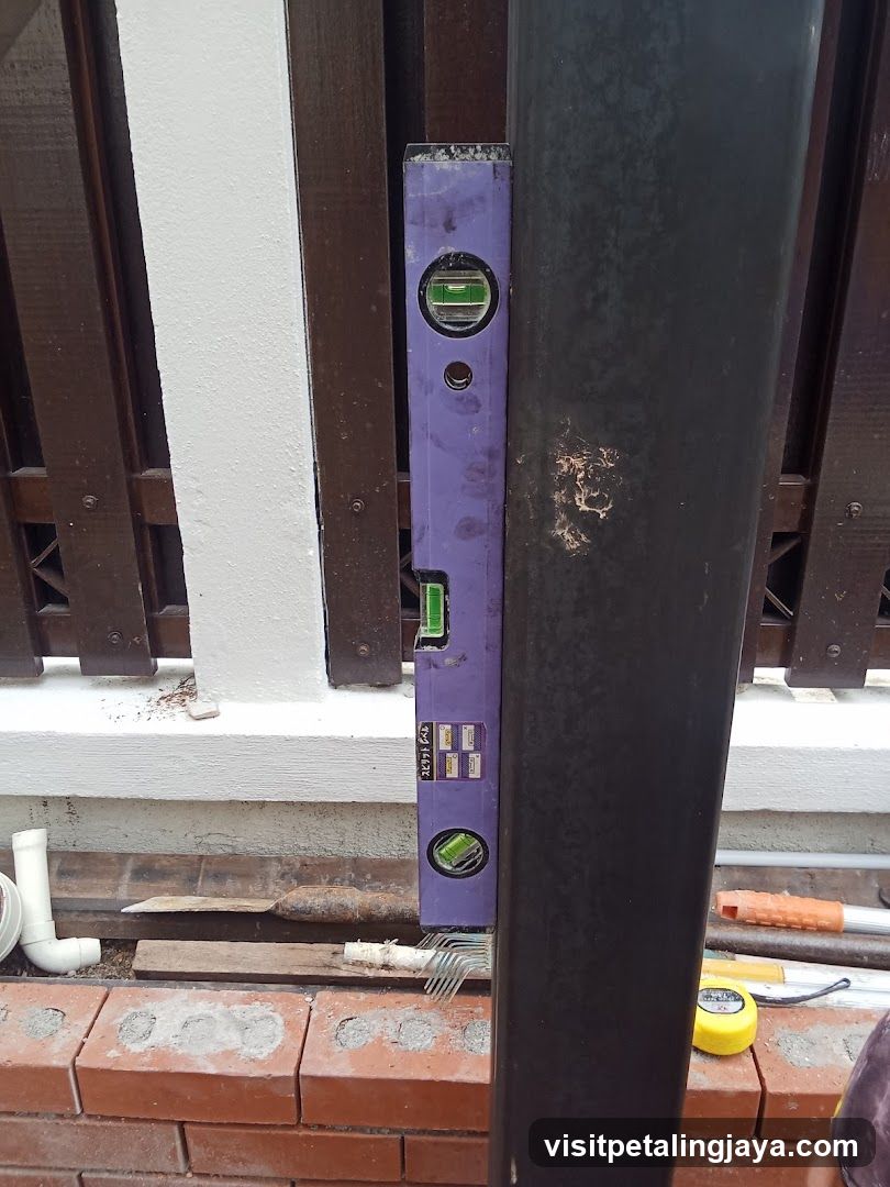 Construction Site with Level Tool