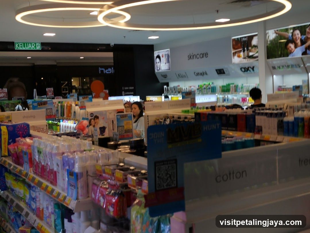 Skincare and Beauty Products Display
