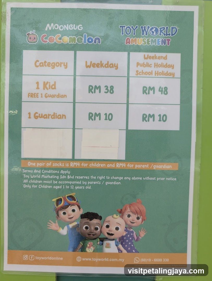 Moongug CoComelon Toy World Amusement Price List