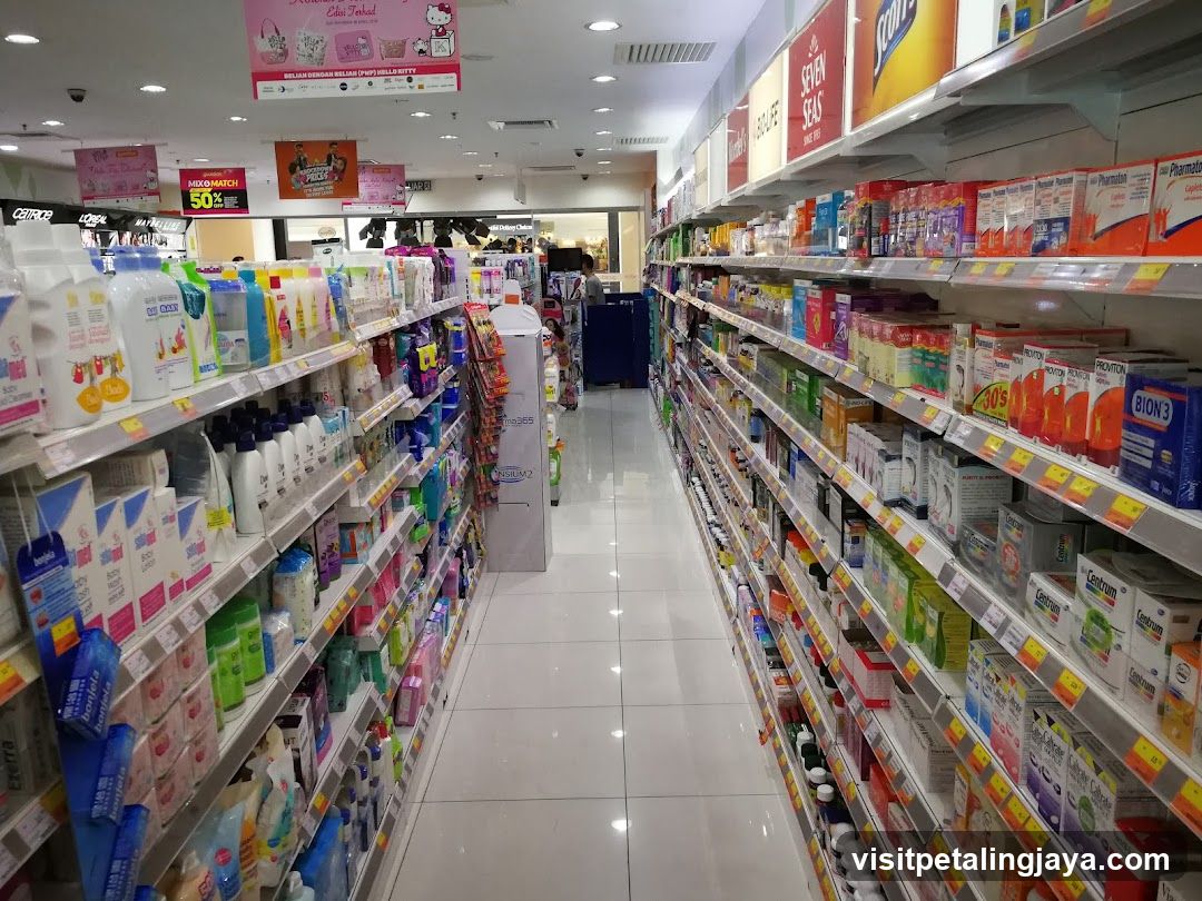 Grocery Store Interior Aisle