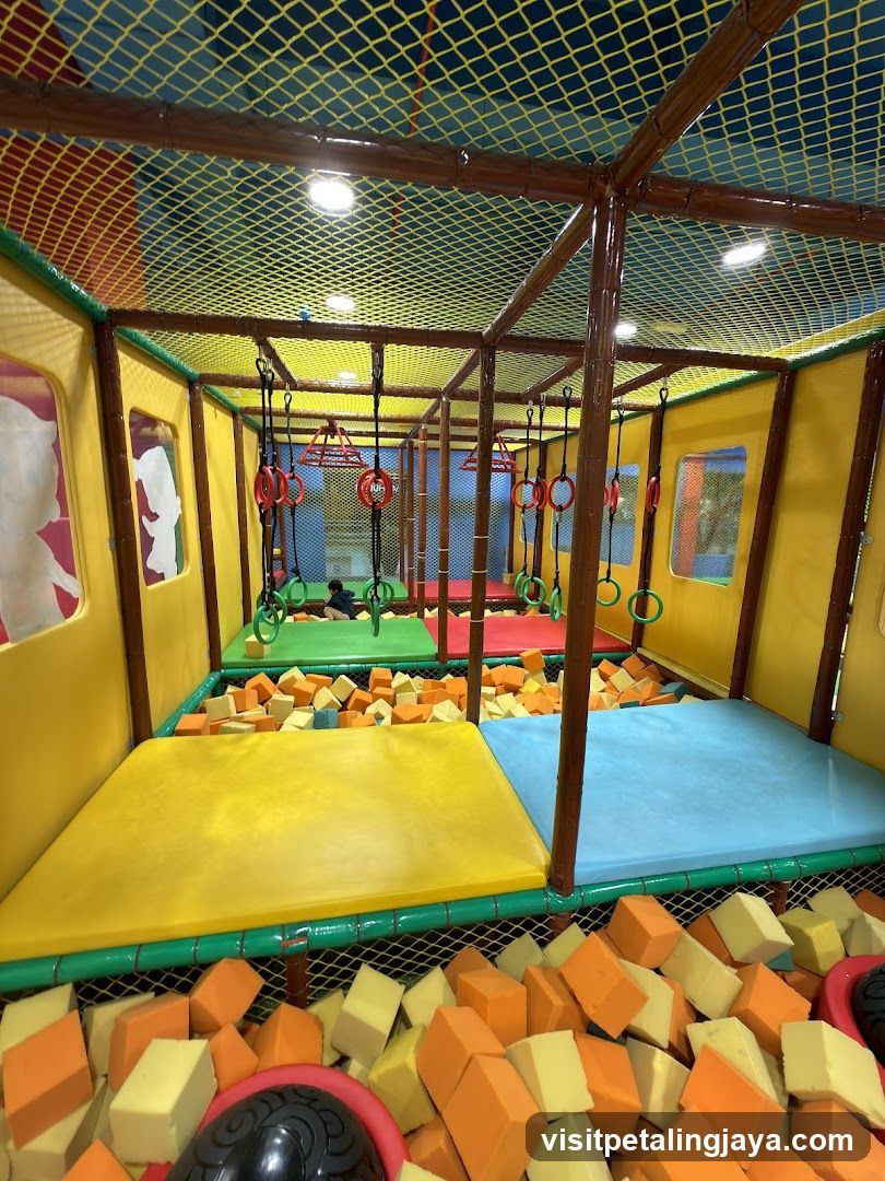 Indoor Play Area with Foam Pit and Obstacle Course