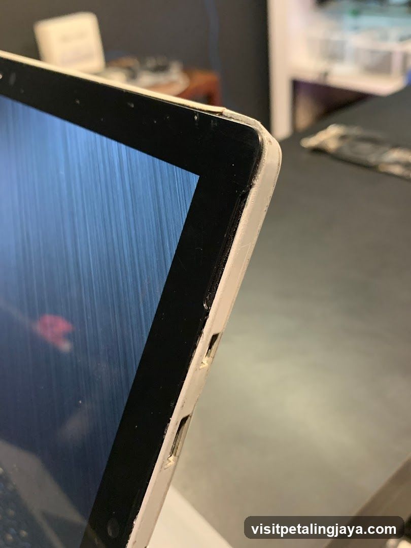 Damaged Laptop Edge