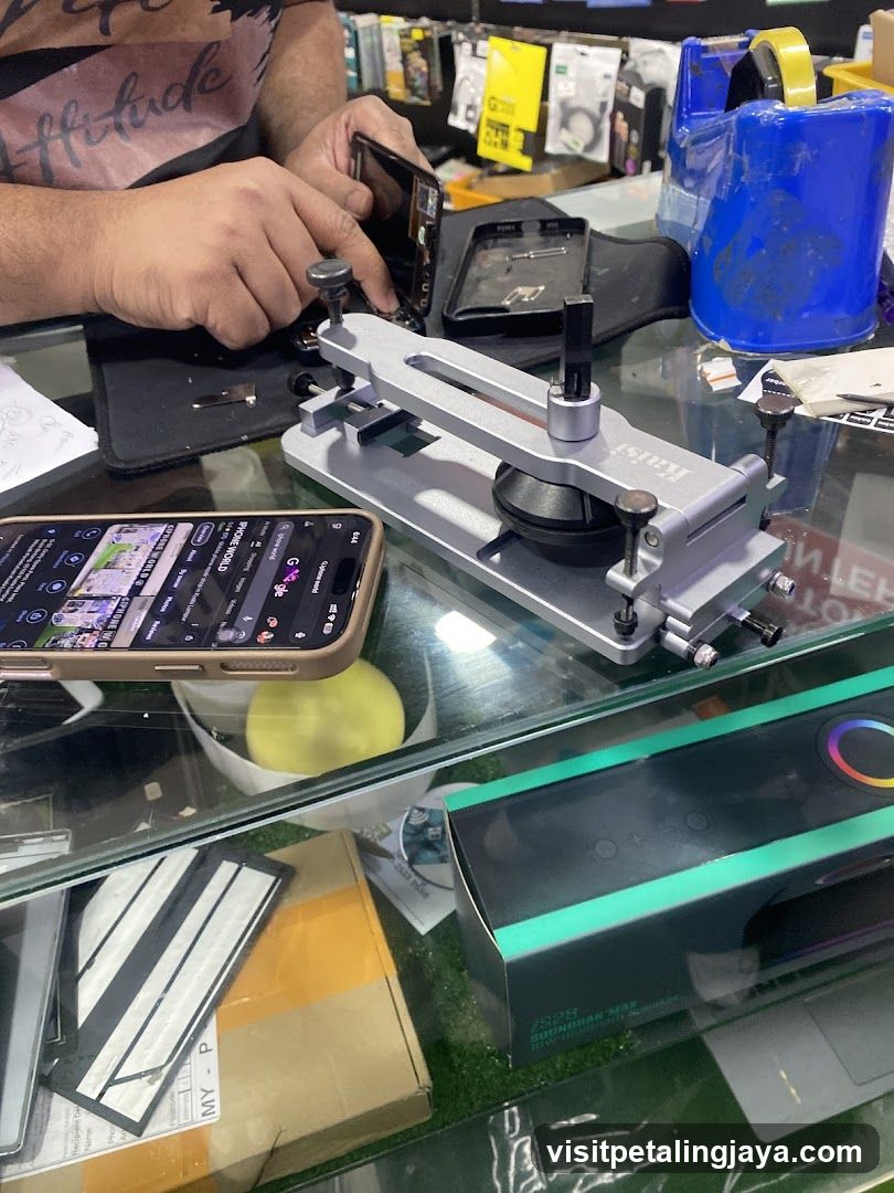 Mobile Repair Shop Interior