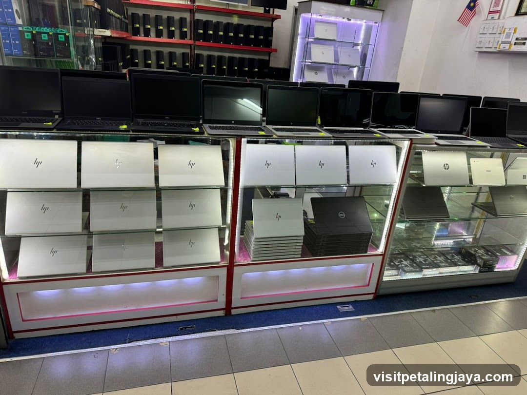 Laptop Store Interior Display